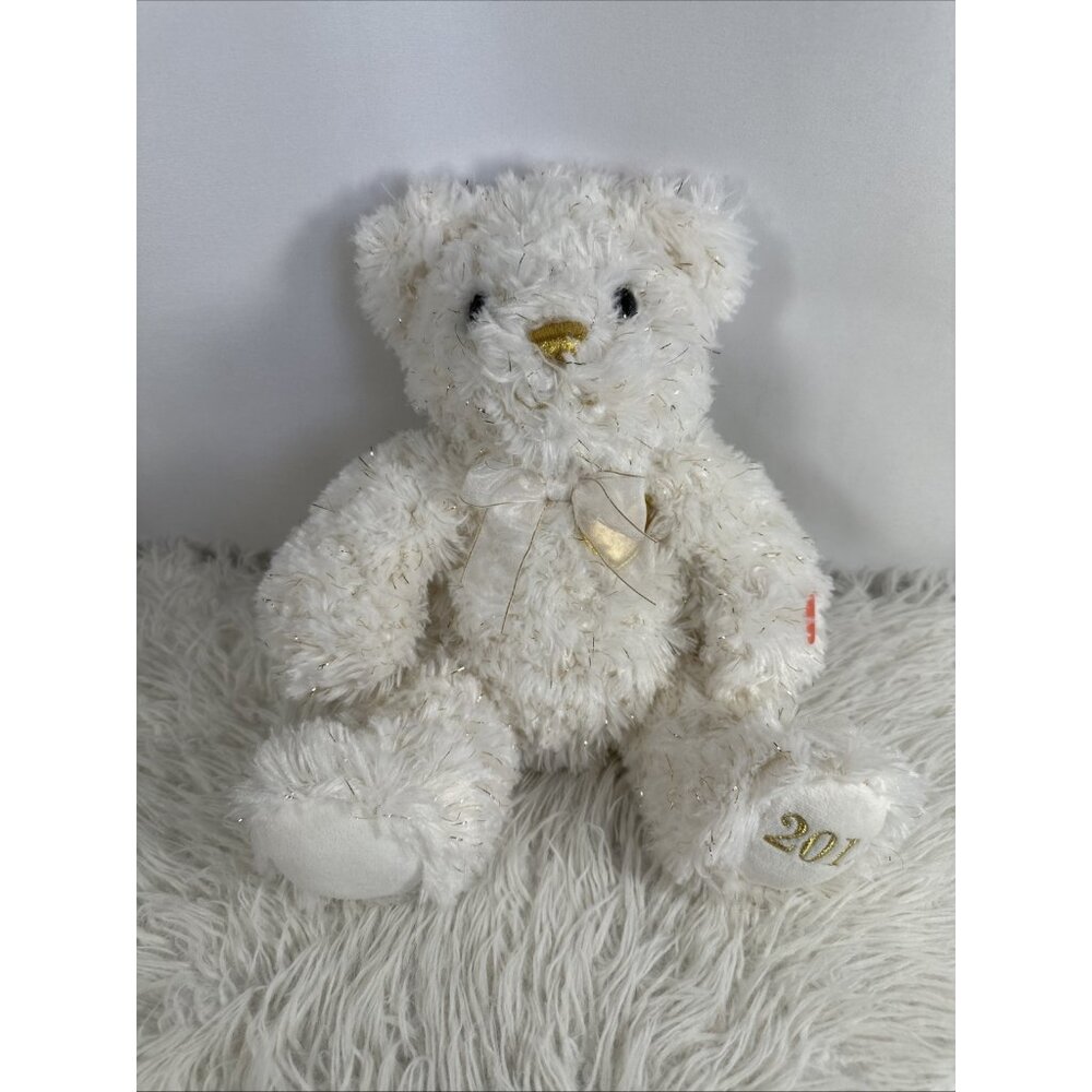 Build-A-Bear 2012 Gold Employee Exclusive Teddy Bear Plush Stuffed Animal BABW